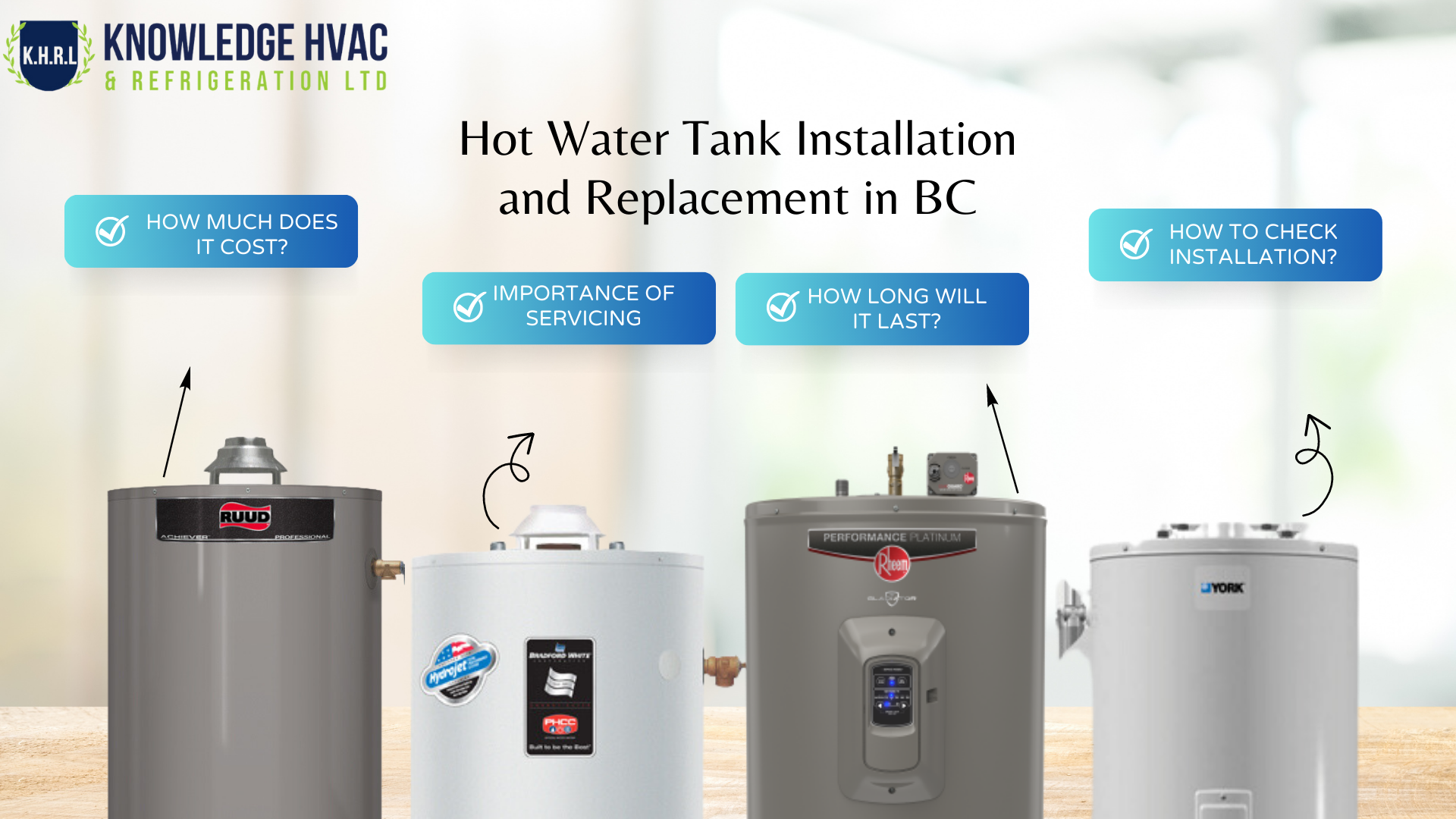 Hot Water Tank Installation and Replacement in BC