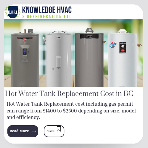 Hot Water Tank Replacement Cost